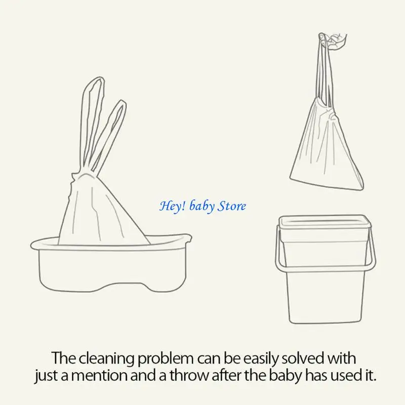 Q1Fe jednorazowe worki na pieluchy łatwe do zaburzenia taberzy lub worki na odpady dla zwierząt