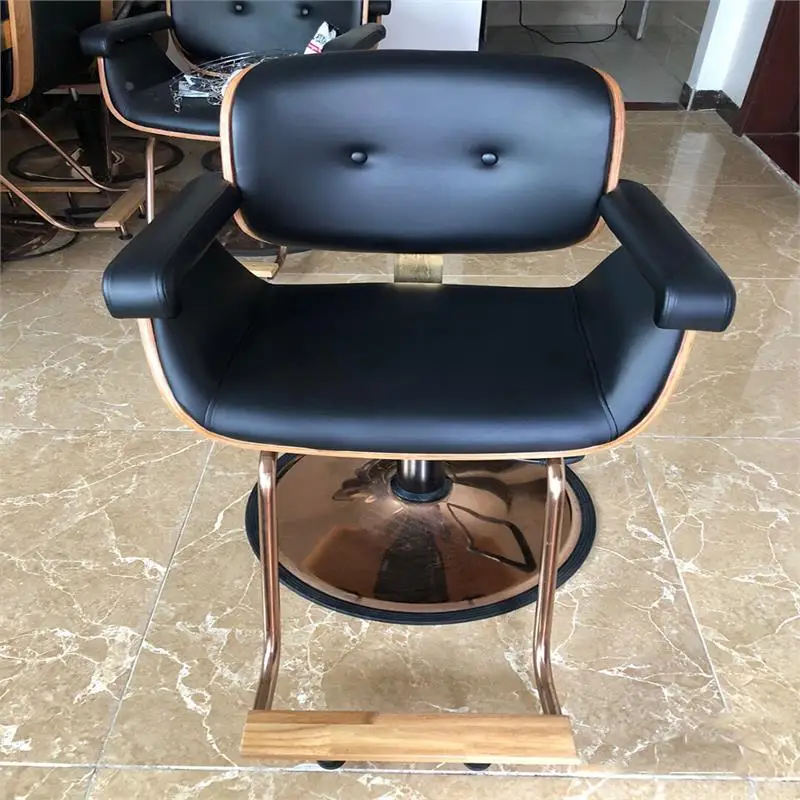 

Vintage Premium Barber Chair Modern Nordic Elegant Luxury Chairs Simple Professional Taboret Kosmetyczny Salon Furniture