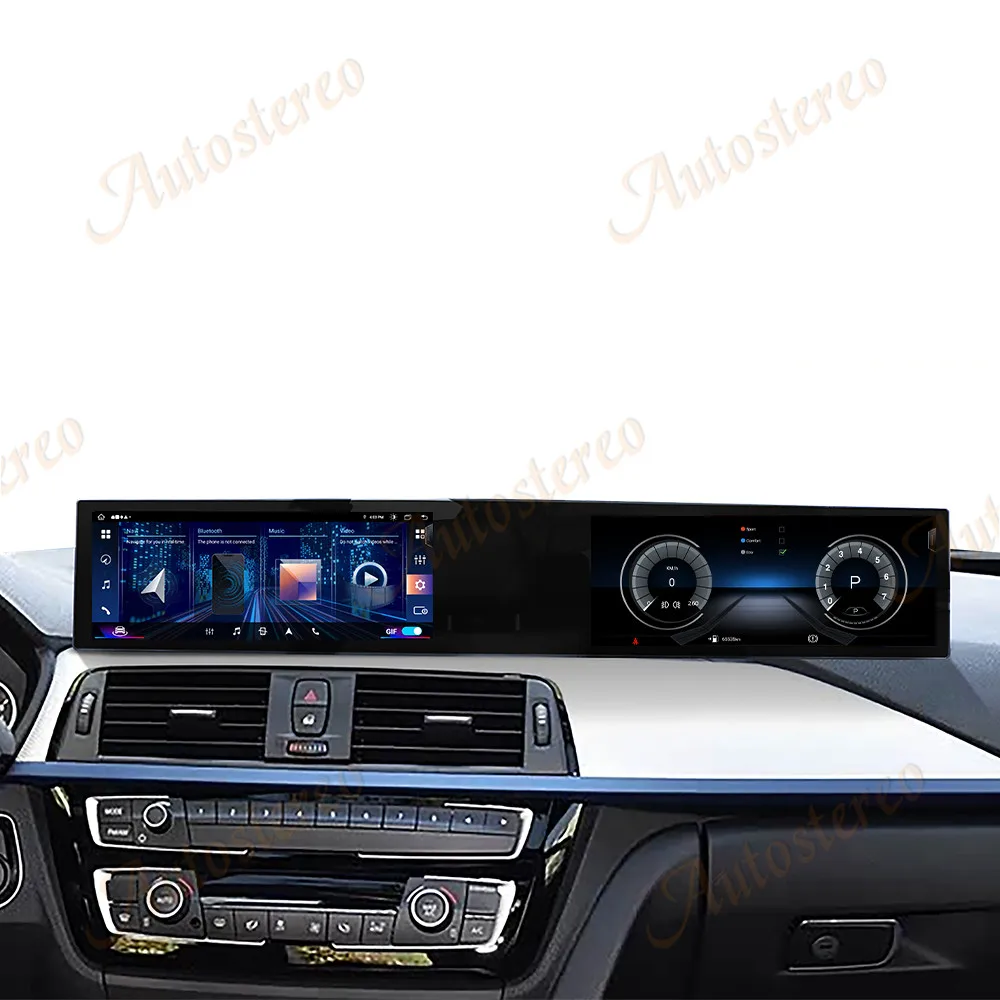 21 Zoll Dual-Screen Carplay Android für BMW 3er F30 F31 4er F32 F34 F36 Auto-Multimedia-Player GPS-Navigation Autoradio Media