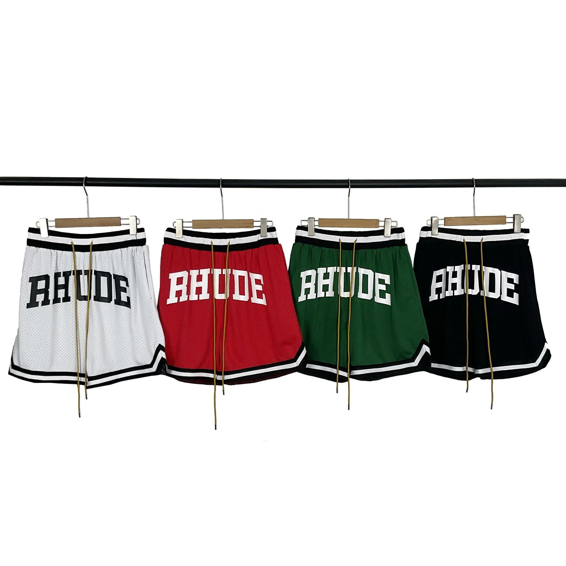 Casual Street Style Short Pants Men Women Summer Beach Five-Quarter Length Elastic Mesh Comfortable Breathable Sporty Fit