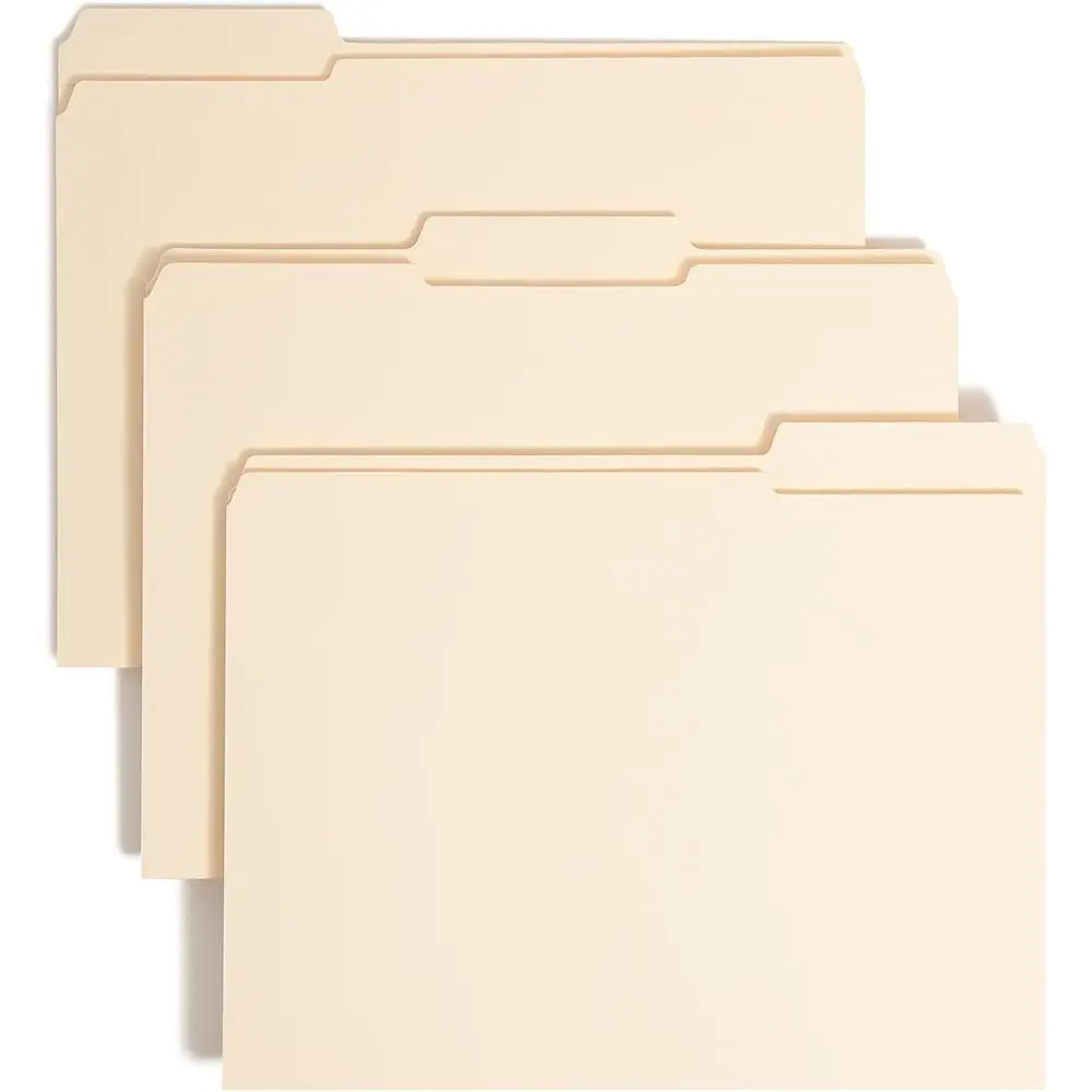 

Letter Size Manila Expansion Fasteners, 2-Pack, Reinforced 1/3-Cut Tabs, 1-1/2 Expansion, 50 Units Per Box