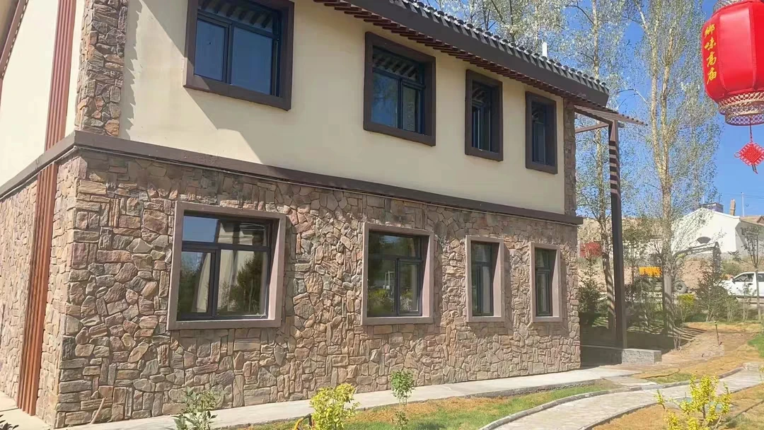 Faux Pu Soft Stone 3d Stone Wall Panel Castle Stone PU Amusement Park House Yard Lightweight B1 Fireproof