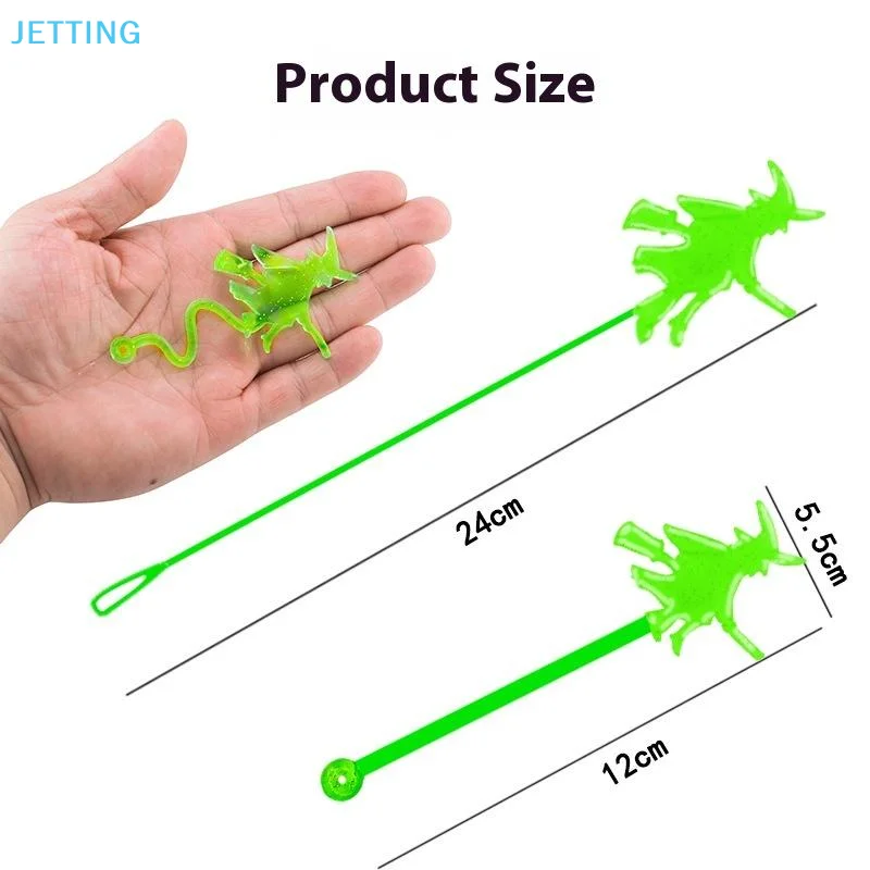 10 個子供の誕生日パーティーピニャータクリスマスギフトバッグ充填カーニバル子供のおもちゃミニカラフルな粘着ストレッチ恐竜