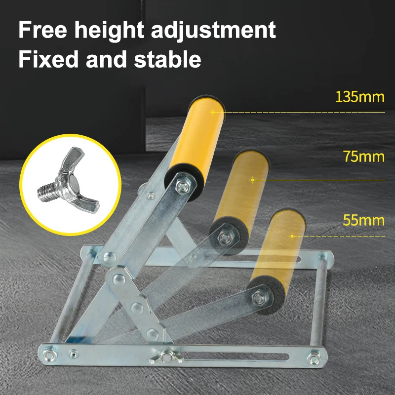 

【U】Multifunctional Cutting Machine Material Rack Miter Saw Roller Support Stand Adjustable Foldable Auxiliary Support Bracket