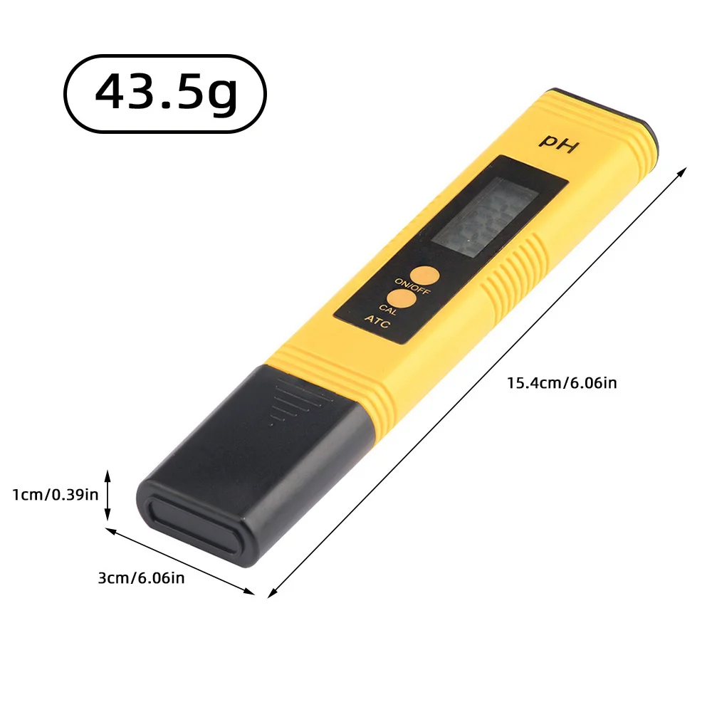 Digital Lab PH Meter Tester Pen Water 0.01 PH Test -2.00-16.00 Litmus Strips Aquarium Hydroponic Measurement Test Pen