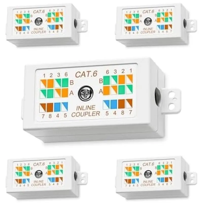 [novo-a09r-]-caixa-de-juncao-ethernet-cat6-vce-pacote-com-5-conector-de-emenda-de-rede-para-cabos-cat6-acoplador-em-linha-ethernet-rj45