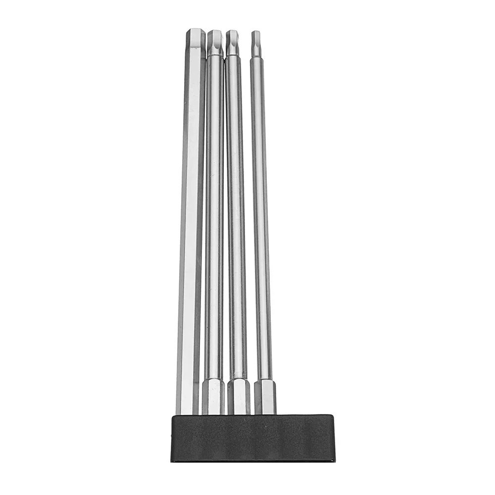 Broppe 4 ชิ้น 150 มิลลิเมตร H3-H6 hex ไขควงบิต S2 1/4 นิ้ว hex shank สว่านแม่เหล็กไฟฟ้าชุด bit H3 H4 H5 H6