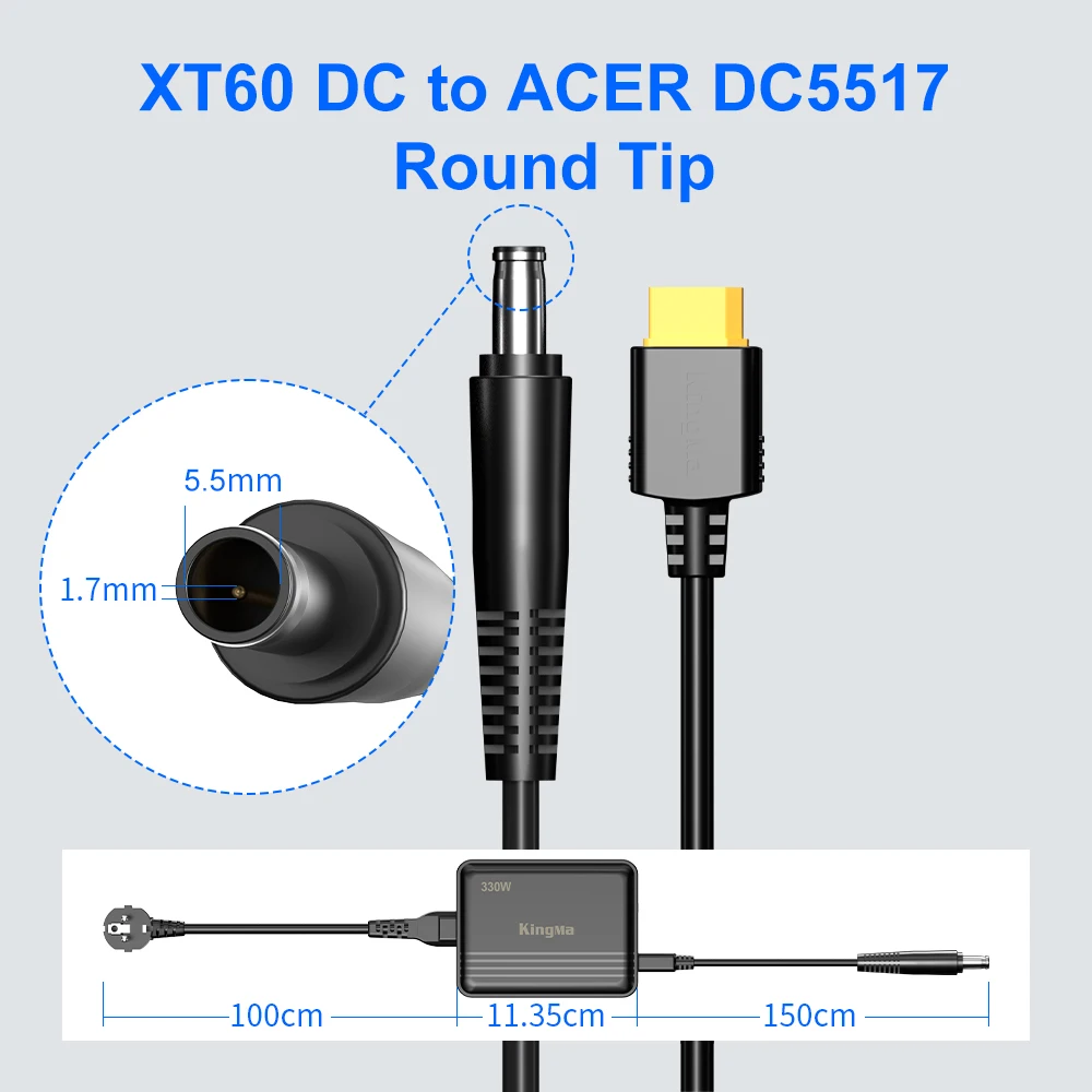 Imagem -05 - Gan Adaptador Portátil para Acer Predator Carregador de Energia Helios 18 16 15 14 300 500 Triton 17 x Neo 16 13 11th Gen i9 i7 Rtx 4090 330w