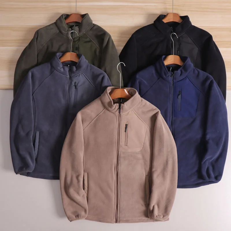 

Мужская теплая верхняя одежда American Sle Thiened Fce Jaet с воротником-стойкой, новый свободный топ на осень-зиму Thiened Floing irt