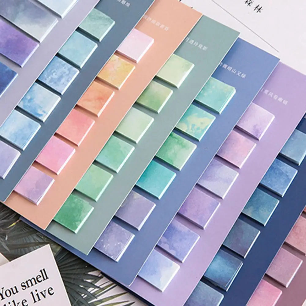 Image 3: Bloc-notes 120 feuilles ​ Marque-page de papeterie Kawaii posté collant ​ Notes ​ Bloc-notes d'index autocollant en papier