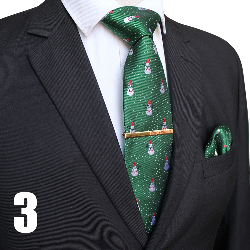 EASTEPIC 8 cm Weihnachten Krawatten für Männer Krawatte Set Qualität Taschentuch Exquisite Clip Rot Jacquard Krawatte männer Zubehör Weihnachten geschenk – Detail 6