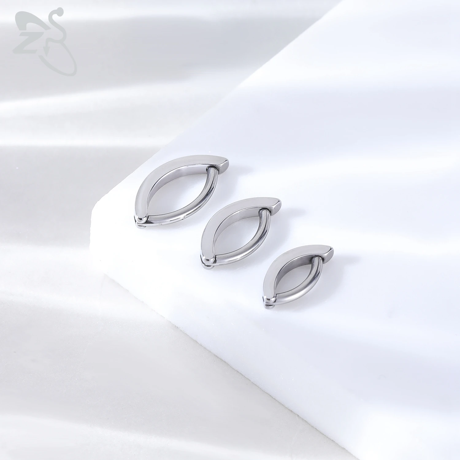 ZS 1 PC 14G/16G Edelstahl Clicker Bauchnabel Ring Frauen Gold Farbe Reverse gebogene Nabel Barbell Körper Schmuck 8/10/12 MM – Detail 6