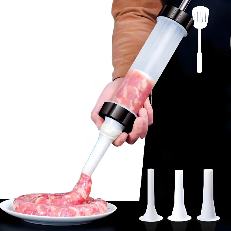 Handmade Household Sausage Filler Kitchen Tool Manual Meat Injector for Sausage Making DIY Cooking Accessory