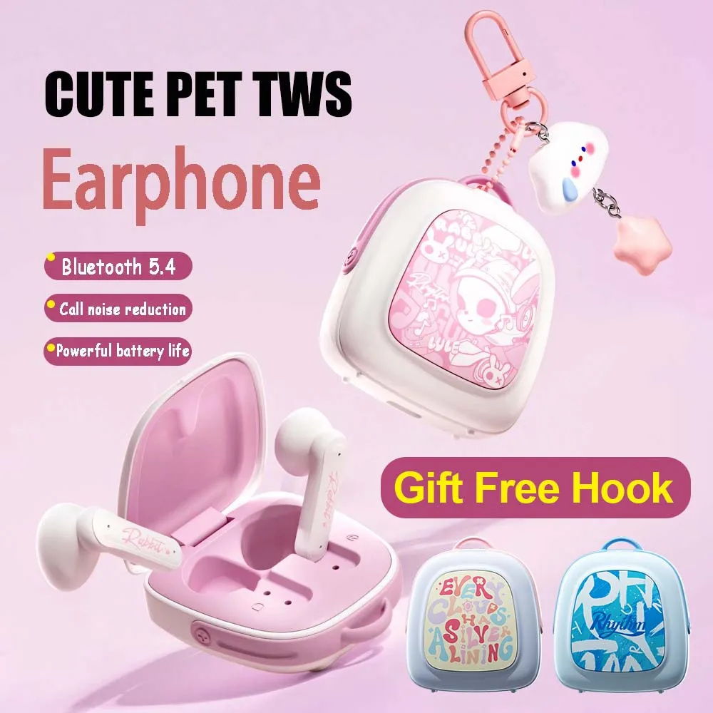 

Unique Cute School Bag Shape Bluetooth Earphone Give Gift Hook TWS Mini Semi In Ear Hifi Wireless Headset With Microphone