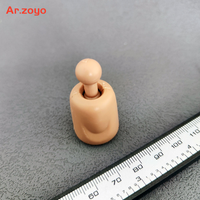 1:6 Long Neck Body PVC Head Connector Suitable For 12inch  Male Action Figure Body Soldier Model DIY
