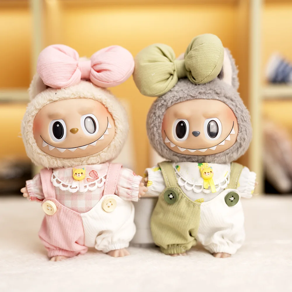 

15/17cm Labubu Clothes Labubu Sitting Party Game Clothes Doll Clothes Accessories Changing Dress Game Idol Doll Toys in Stock