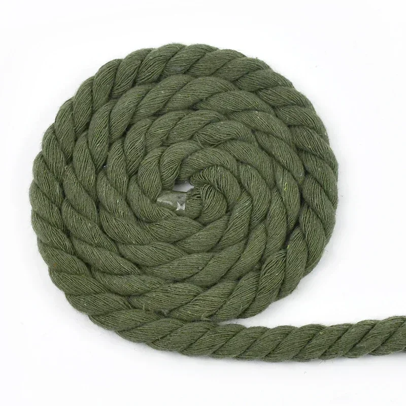 2 Meter 5–20 mm, 3 Aktien, Makramee-Baumwollseil, geflochten, gedrehte Schnur, DIY-Dekoration, Seile, Tasche, Bastelschnüre, Nähzubehör