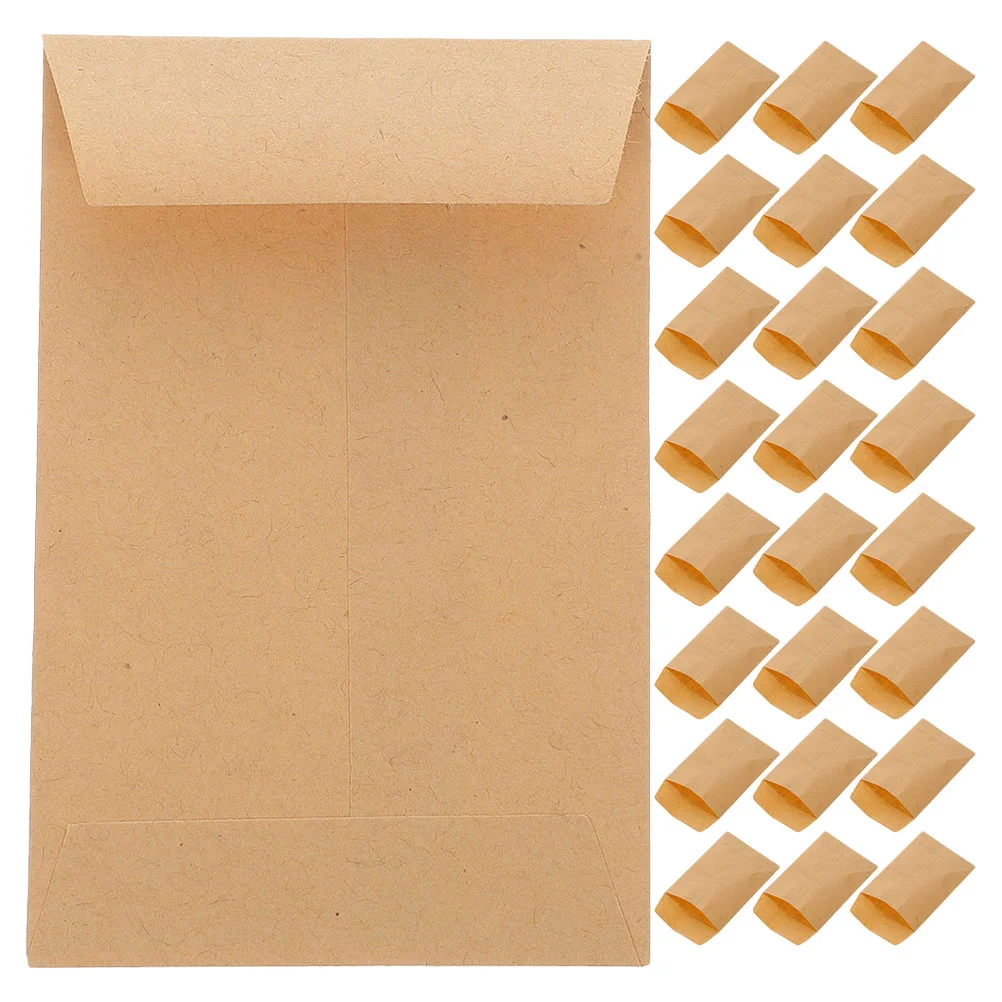 

120 Pcs Seed Envelope Small Envelopes for Plants Seeds Blank Flower Storage Kraft Paper