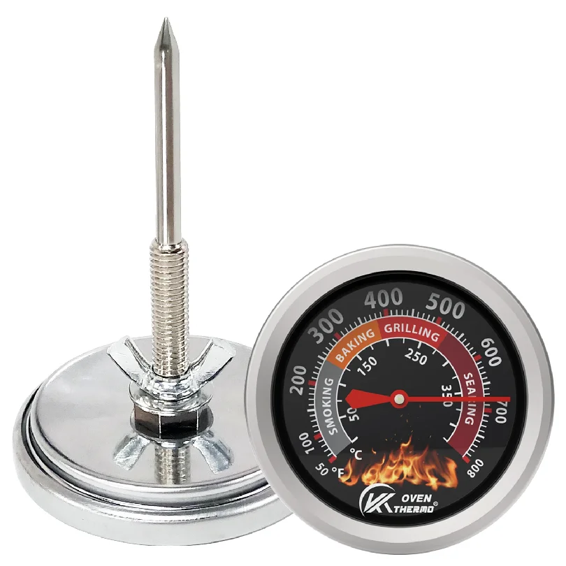 Instant Read Oven Thermometer for Kitchen Home Baking Household Cooking Temp Gauge 0-400℃ BBQ Smoker Grill Thermometer