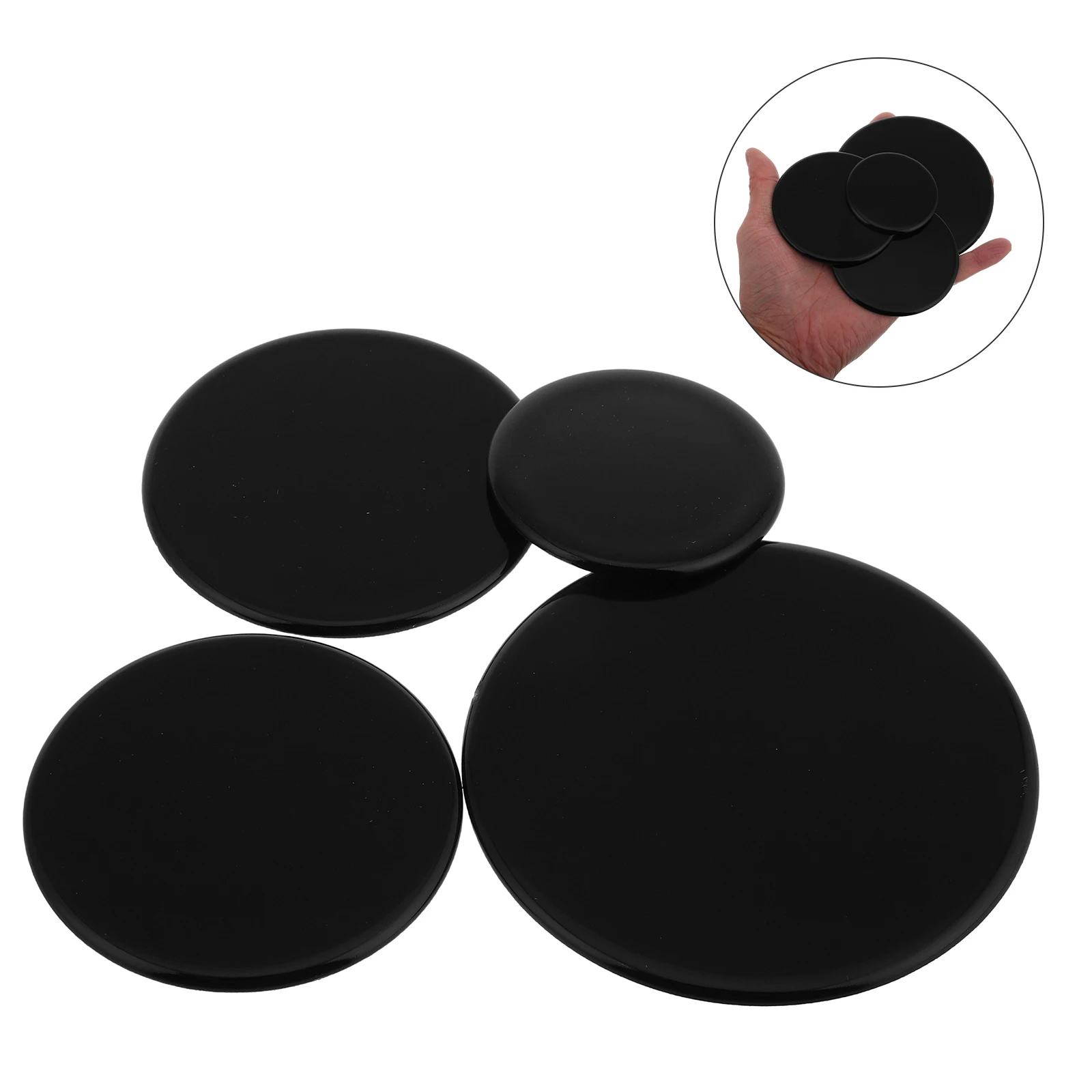 

4pcs Gas Hob Flame Cap Top Burner Caps Iron Cooktop Easy Install Replacement For Gas Stove Oven Range Camper Stove Burner Covers