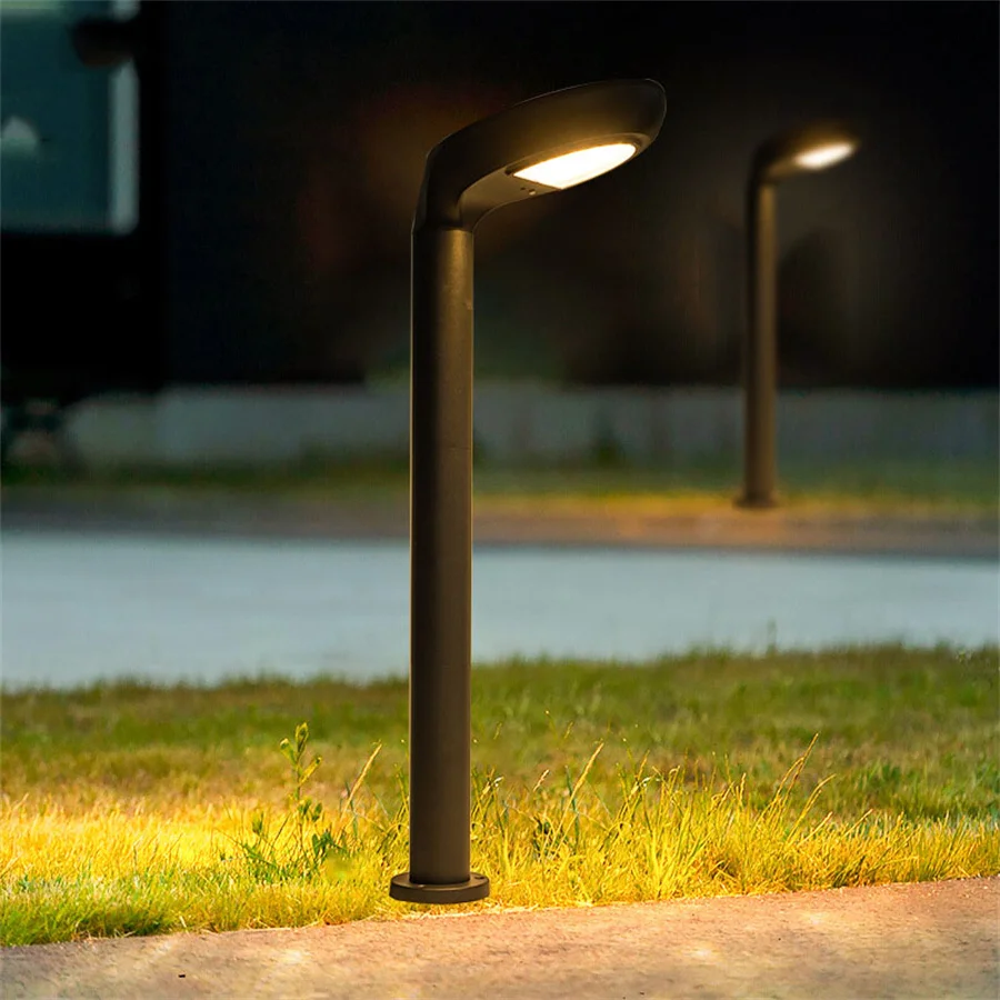 

IP65 Waterproof 10W LED Solar Garden Pathway Lamp Aluminum Courtyard Solar Post Light Outdoor Solar landscape lawn Lamps