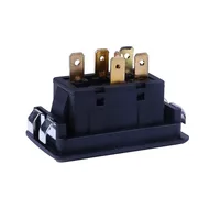 Cubierta de botón de interruptor de ventana eléctrica de coche, repuesto de 6 pines, 12-24v, controlador de potencia automático para estilo de palanca