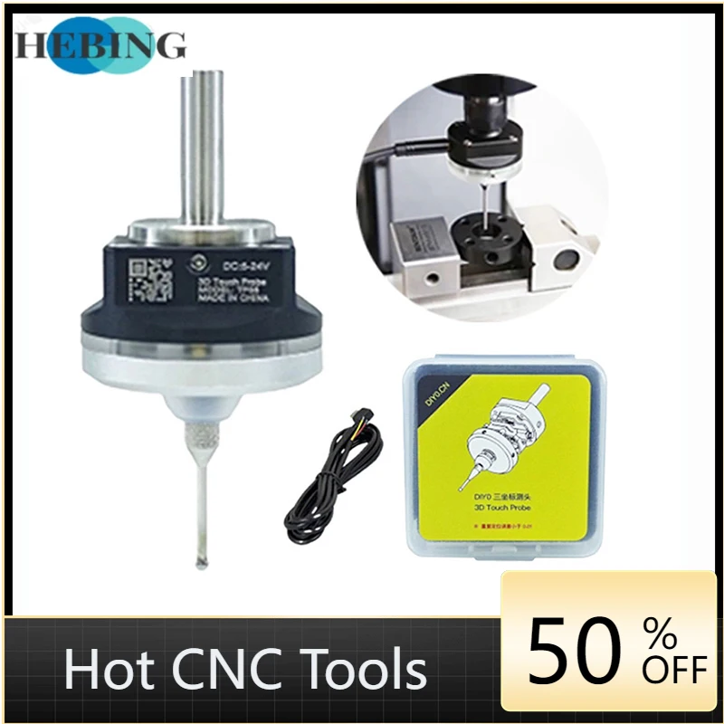 6MM NC 4MMNO needle V6 anti-roll 3D Touch Probe edge finder to find the center desktop CNC probe compatible with mach 3 and grbl