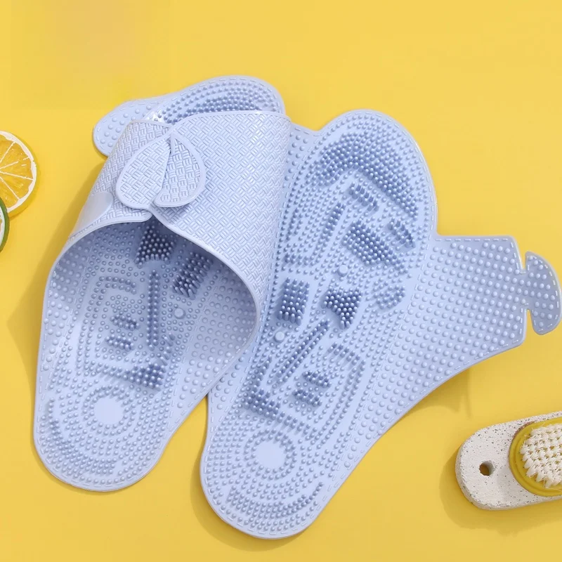Portable Travel Slippers for Women Thin Bottom Bathing Special Massage Cool Slippers Home Bathroom Use Detachable Yaline