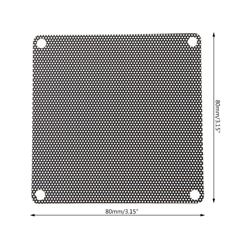 5 szt. 80 MM wentylator pcv filtr przeciwpyłowy PC pyłoszczelny do obudowy nadającej się do krojenia osłona siatki