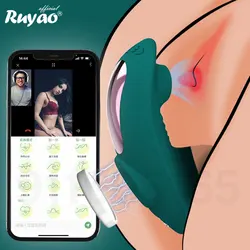 Mini vibrador portátil para mujeres, succionador de clítoris, aplicación Bluetooth, Control remoto, vibrador en bragas Sexy, Juguetes sexuales para adultos, estimulador