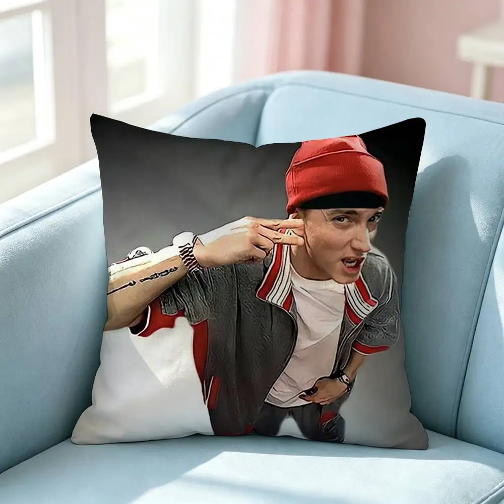 The Rap God E-Eminem Pillow Case Square Double-Sided Sofa Cushion Cover Bedroom Bedside Pillow