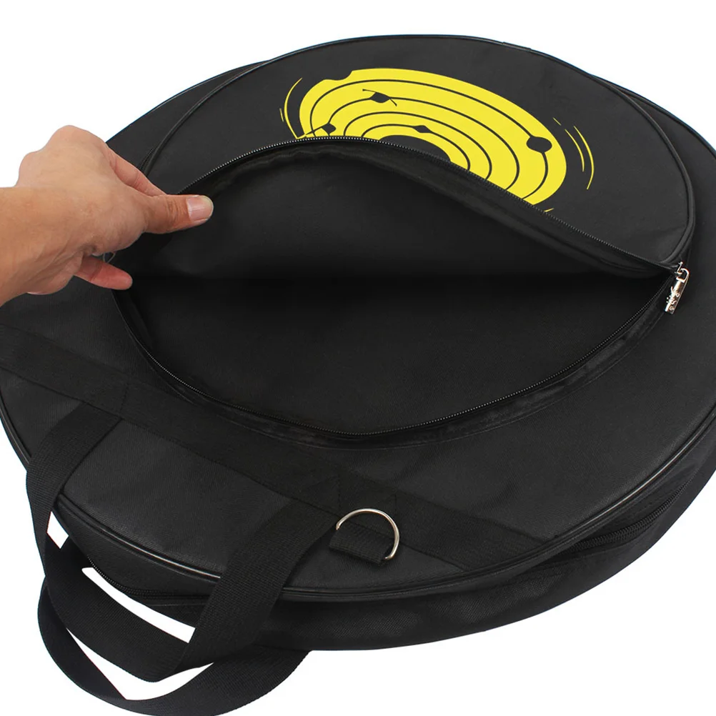 Cymbal Bag Case Carry Handle Instrument Holder Round Pockets Hardshell Backpack