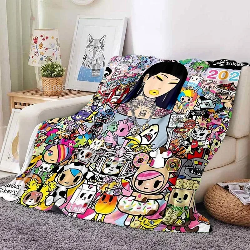 Japanese Style Tokidoki Blanket Anime Fantastic Print Flannel Blankets for Beds Sofas Warm Bed Soft Blanket