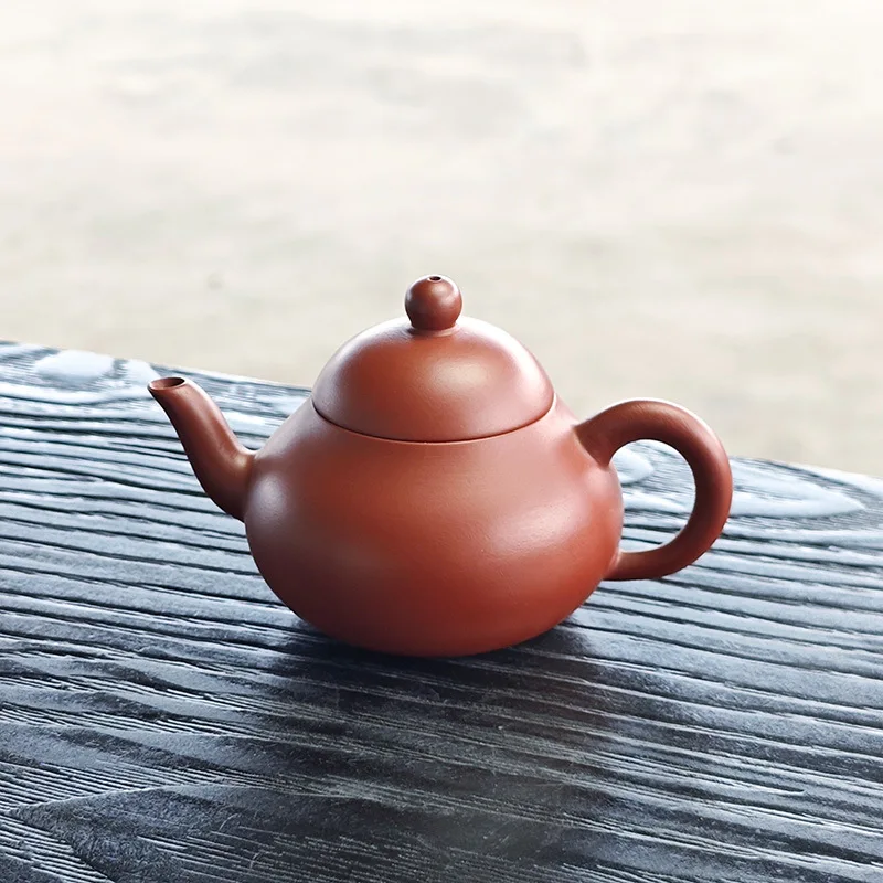 130ml Chinese Yixing Purple Clay Teapots Famous Handmade Dragon Pattern Xishi Tea Pot Raw Ore Dahongpao Kettle Zisha Tea Set