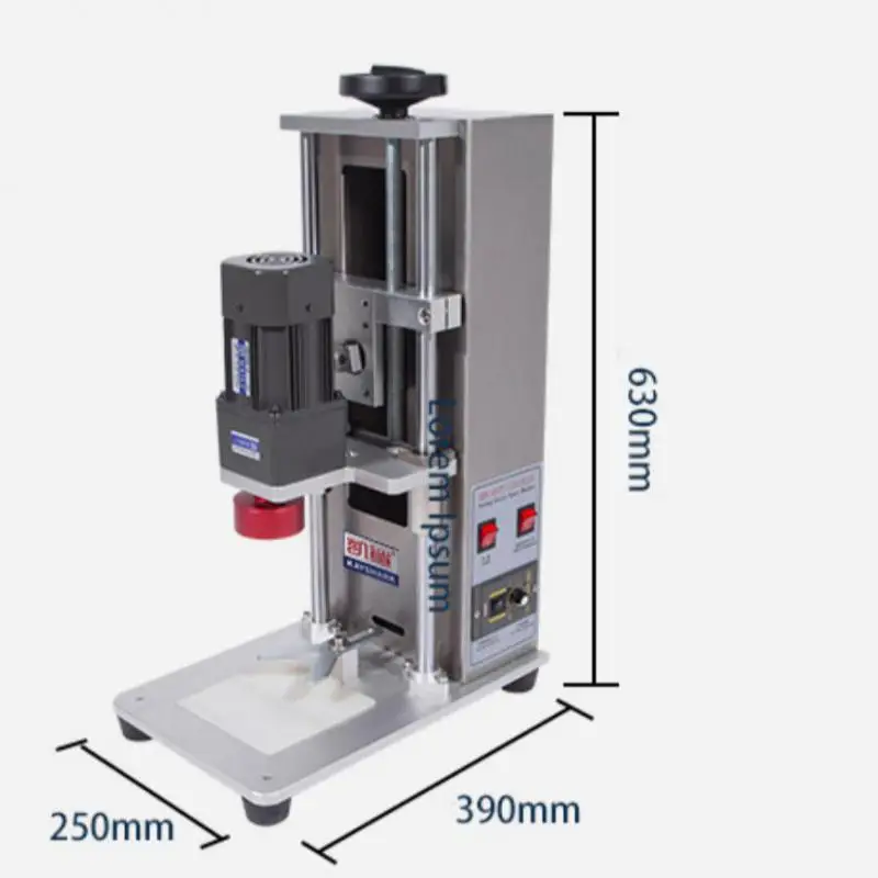 Szafka na biurko z ograniczenie maszyny i pokrywą zakrętki obrotowy elektryczny maszyna uszczelniająca szklanym do butelki z sokiem z wodą mineralną