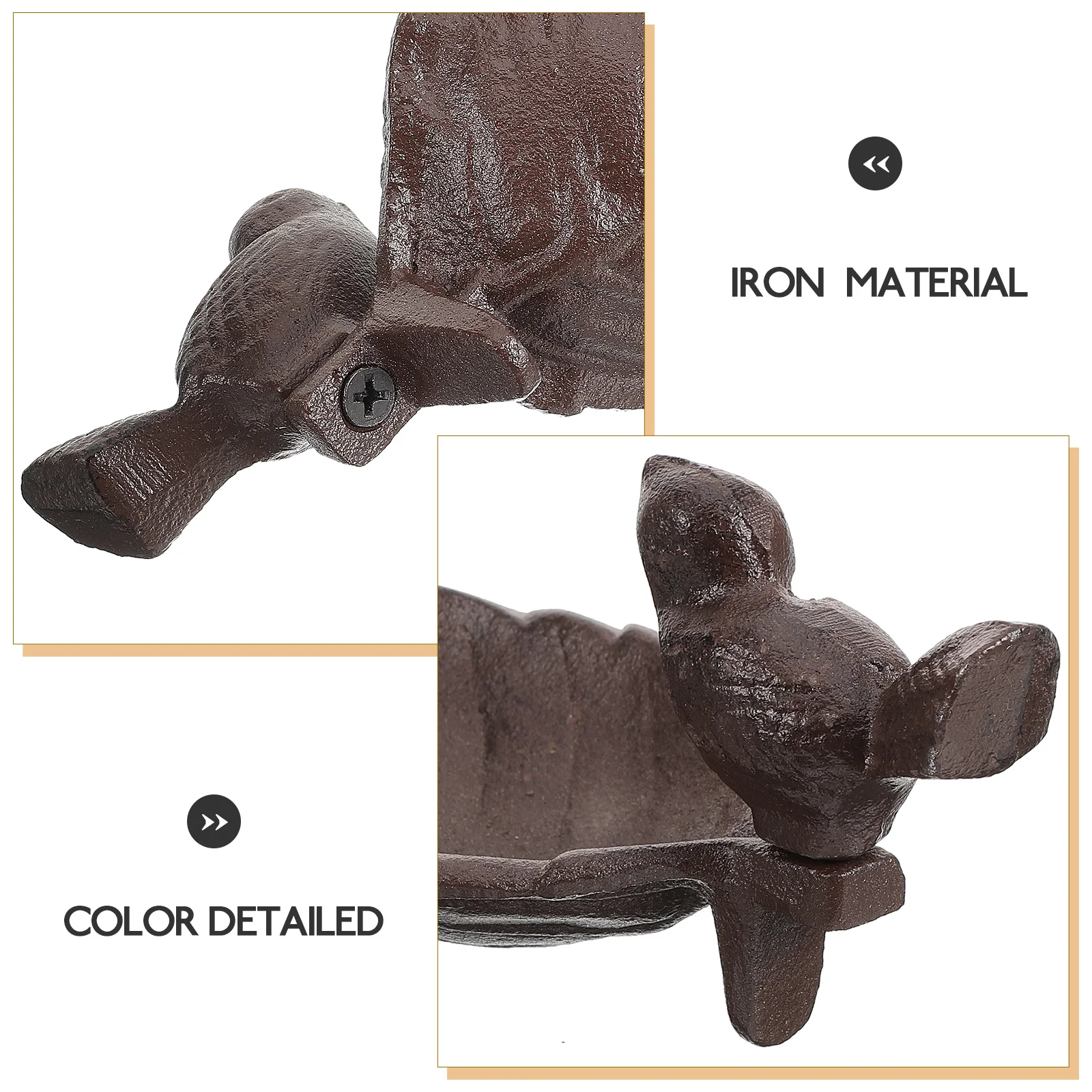 

Creative Feeder Durable Retro Design Garden Decoration Outdoor Patio Deck Courtyard Feeding Container For Birds