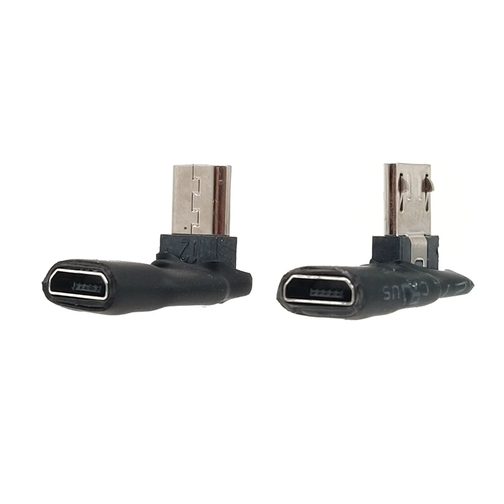 Mini/Micro USB Typ A Stecker Auf Micro/Mini USB B Weibliche 90 Grad łączy Adapter Winkel