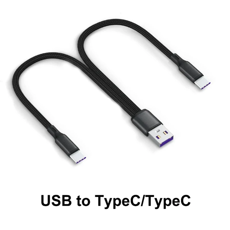 6A Fast Charging Dual Port Type-C Splitter Charging Cable Powered Device Cord Powered Up TYPE-C+TYPE-C Devices