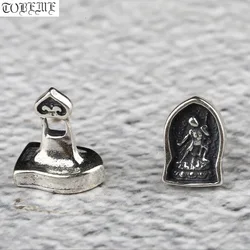 100% 925 Silver Tibetan Dakini Charm 925 Sterling Buddhist Buddha Seal Pendant Good Luck Amulet