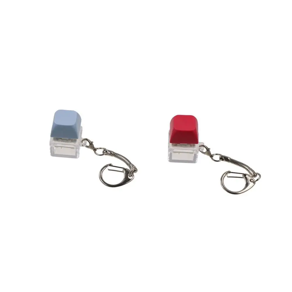 Click Button Fingertip Button Keychain Keyboard Switche Trinket Mechanical Switch Keychain ABS Without LED Light