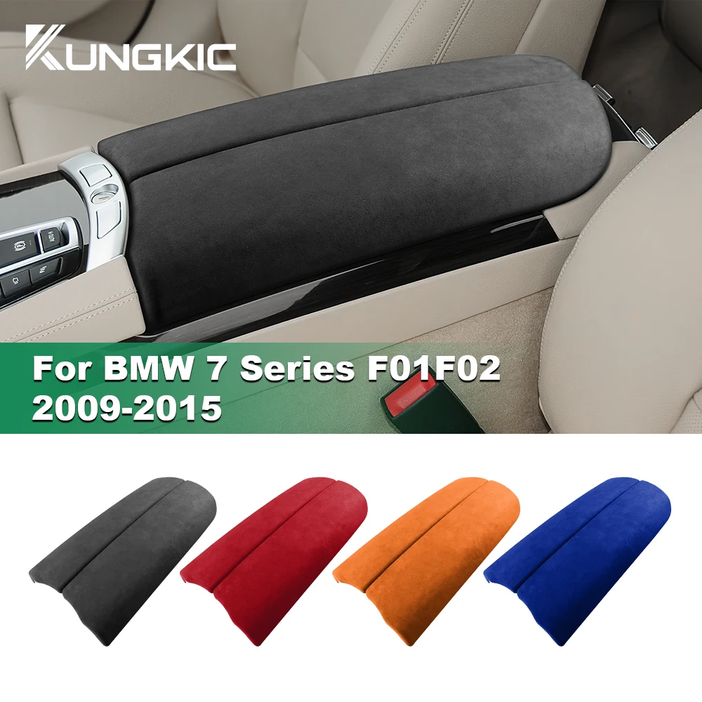 for BMW 7 Series F01 F02 F03 F04 2009 2010 2011 2012 2013 2014 2015 Car Center Console Armrest Trim Cover Italian Premium Suede