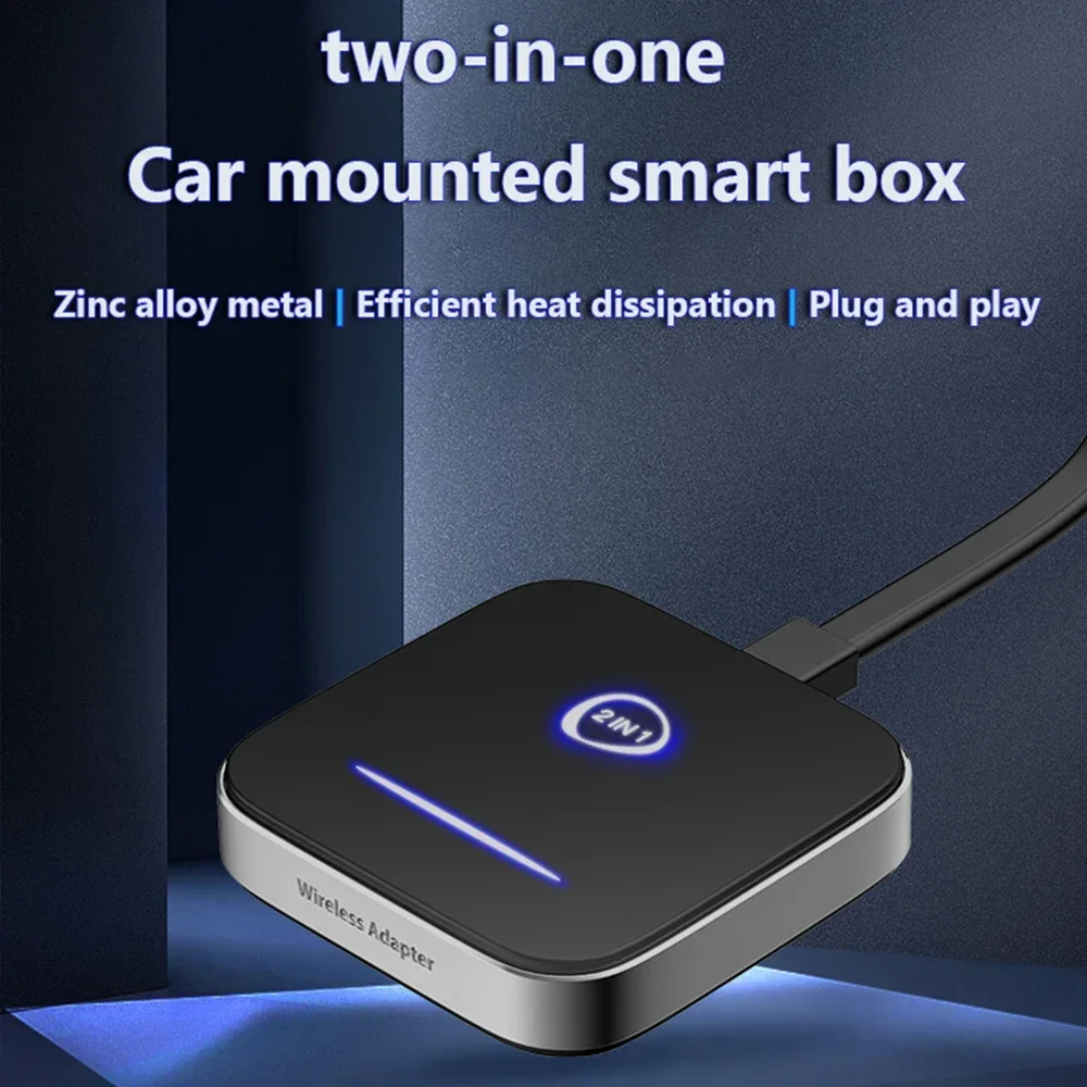 

НОВЫЙ беспроводной CD CarPlay Android Auto беспроводной адаптер Smart Mini Box Plug and Play Wi-Fi быстрое подключение универсальный для Nissan TOYOTA