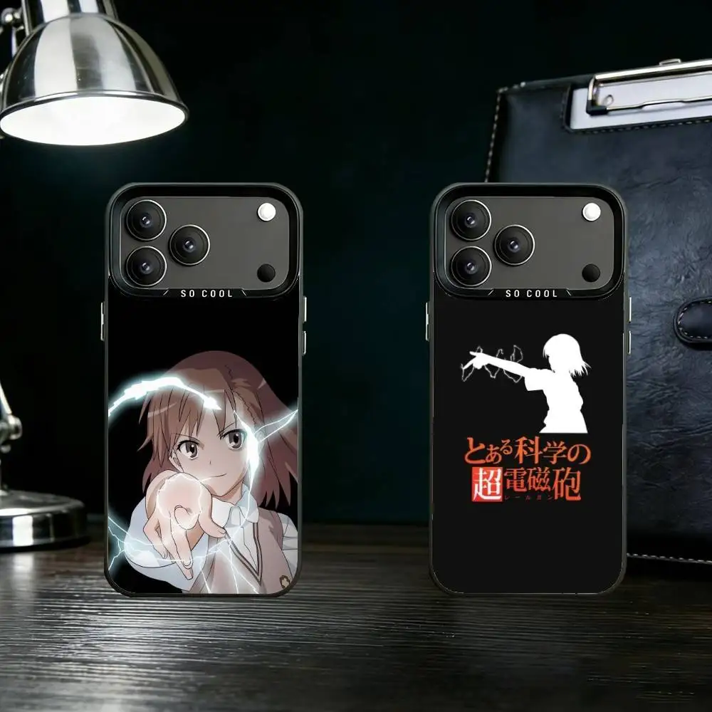 

Anime Misaka Lovely Angel Mikoto Phone Case Color Silver Shell For IPhone 17 16 15 14 13 12 11 Pro Max Plus