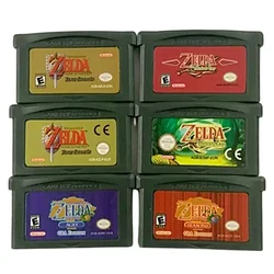 GBA Game Zeld Series Cartuccia per videogiochi a 32 bit Console Card Minish Cap Quattro Spade Awakening DX Doppio pacchetto per GBA/NDS