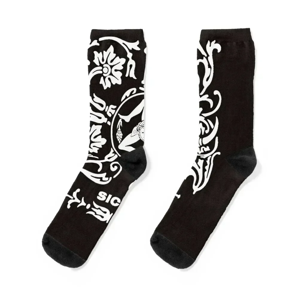 sicilia- trinacria Classic T-Shirt Socks sheer designer brand Socks For Women Men's