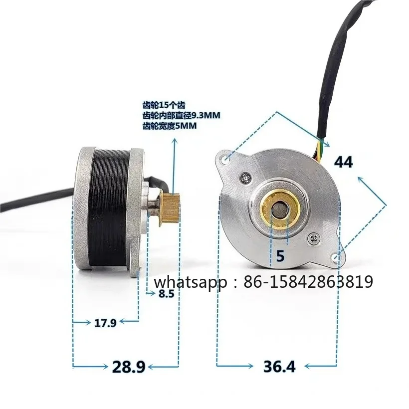 36 Step Stepper Motor 0.9 Degree Micro Motor 17HM-0404A 15-Z-L Two-phase Four Wire Closed-circuit Gimbal