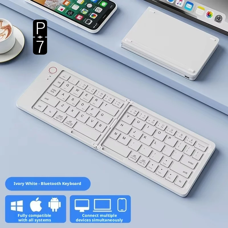 Foldable B023 Bluetooth Keyboard Compatible With Various Devices Compact For Tablet and Phone Keyboard For Russian/EN Keyboard