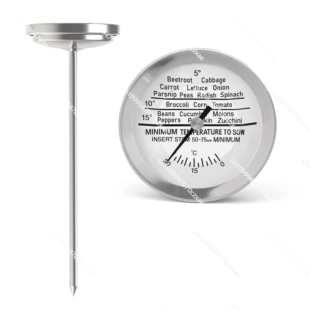 

Long Probe 167mm Stainless Steel Soil Thermometer 0-30 ° C No Battery Required Soil Thermometer