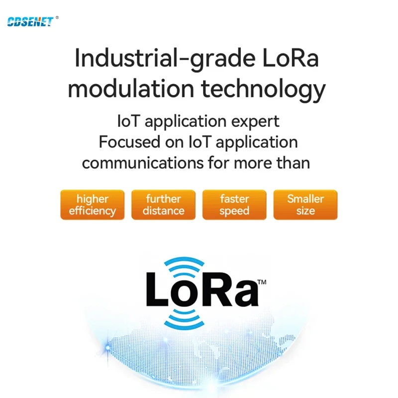 Entrée et sortie de commutateur de voie de 433MHz Lora 2 CDGENET E860-DTU(2020-400SL) RS485 longue distance 10km catégorie industrielle DC 8-28V