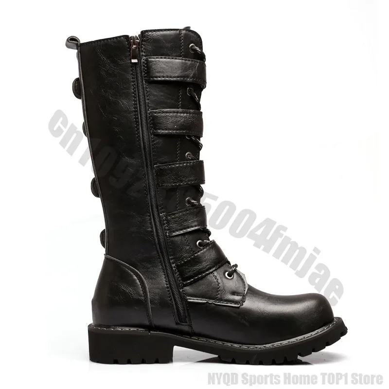 Large size high top boots men horse leather equestrian boots horse riding boots botas ecuestres